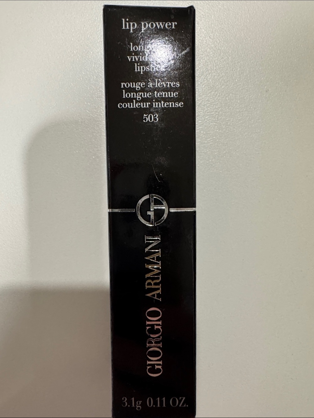 Giorgio Armani Lip Power Long-Lasting Lipstick — Shade 503 Eccentrico